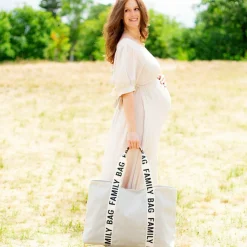 Sac à langer Family bag signature Canvas écru Sac À Langer À Anses