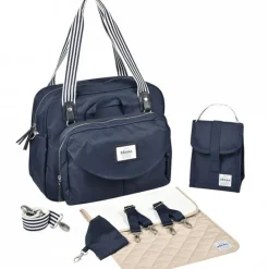 New Sac à langer Genève II bleu marine Sac À Langer À Anses