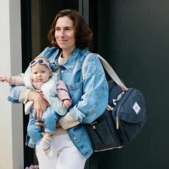 Online Sac à langer Genève II gris chiné foncé Sac À Langer À Anses