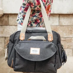 Online Sac à langer Genève II gris chiné foncé Sac À Langer À Anses