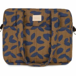 Discount Sac à langer imperméable Hyde Park Blue leaves Sac À Langer À Anses