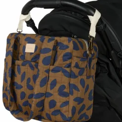 Discount Sac à langer imperméable Hyde Park Blue leaves Sac À Langer À Anses