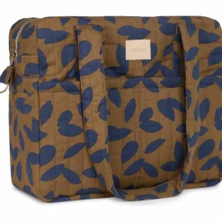 Discount Sac à langer imperméable Hyde Park Blue leaves Sac À Langer À Anses