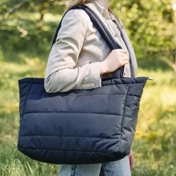 Done by Deer Sac à langer matelassé Noir