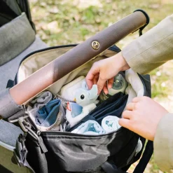 Done by Deer Sac à langer matelassé Noir