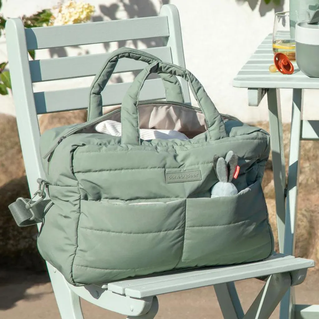 Done by Deer Sac à langer matelassé papaye