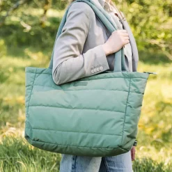 Done by Deer Sac à langer matelassé Vert