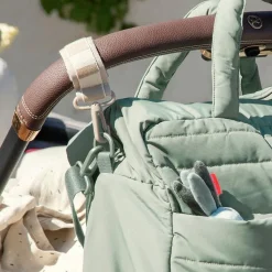 Done by Deer Sac à langer matelassé vert