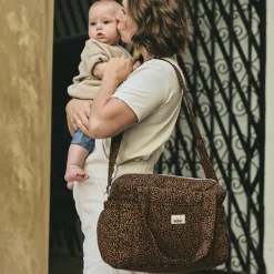 BEBEL Sac à langer Middle Léopard noir