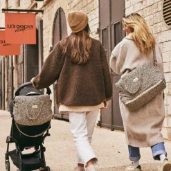 BEBEL Sac à langer Middle Léopard beige