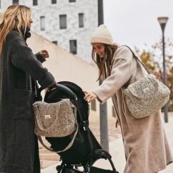 BEBEL Sac à langer Middle Léopard beige