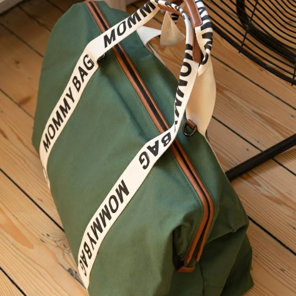 New Sac à langer Mommy bag signature Canvas vert Sac À Langer À Anses