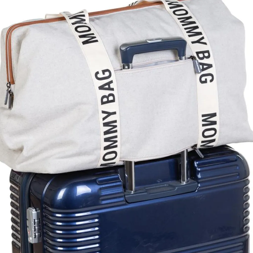 Clearance Sac à langer Mommy bag signature Canvas écru Sac À Langer À Anses