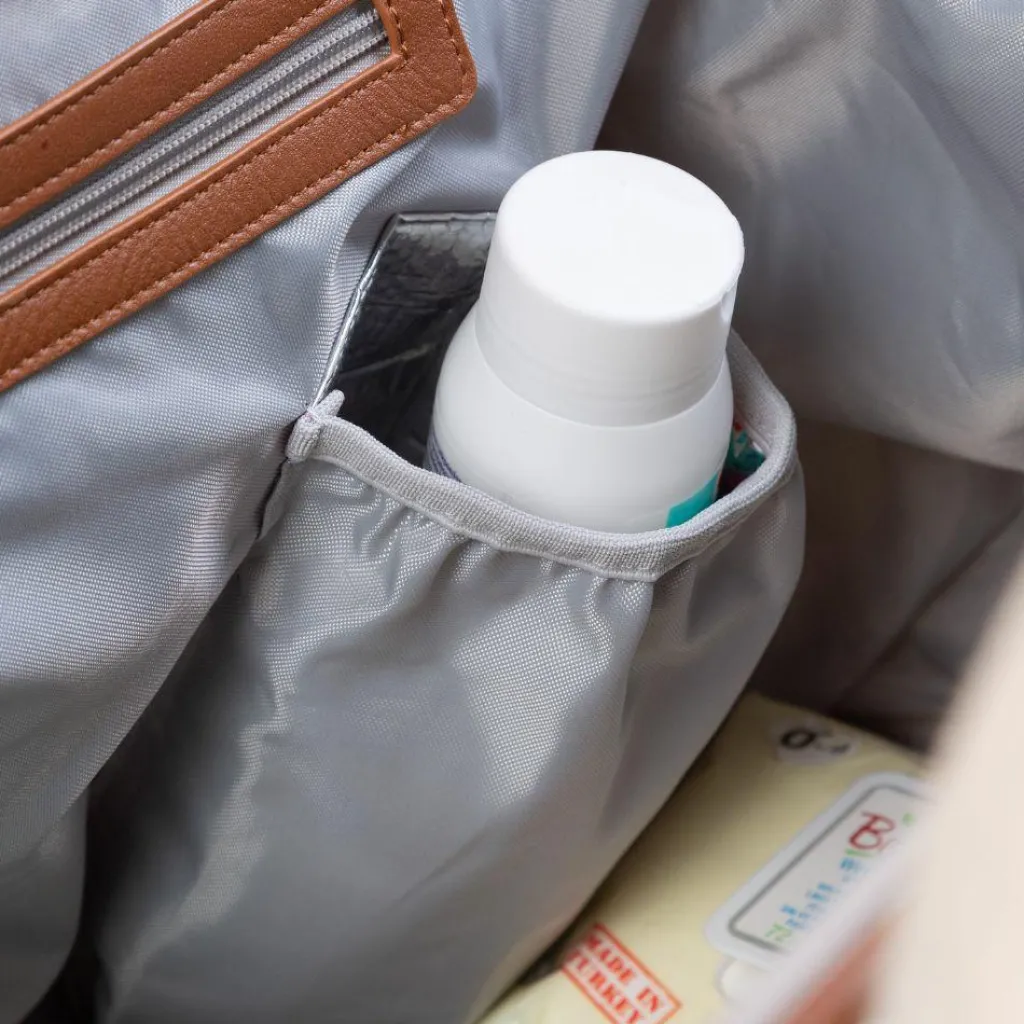 Clearance Sac à langer Mommy bag signature Canvas écru Sac À Langer À Anses