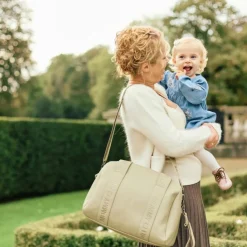 Childhome Sac à langer Mommy Club Simili cuir vert