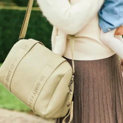 Childhome Sac à langer Mommy Club Simili cuir vert