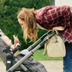 Childhome Sac à langer Mommy Club Simili cuir vert