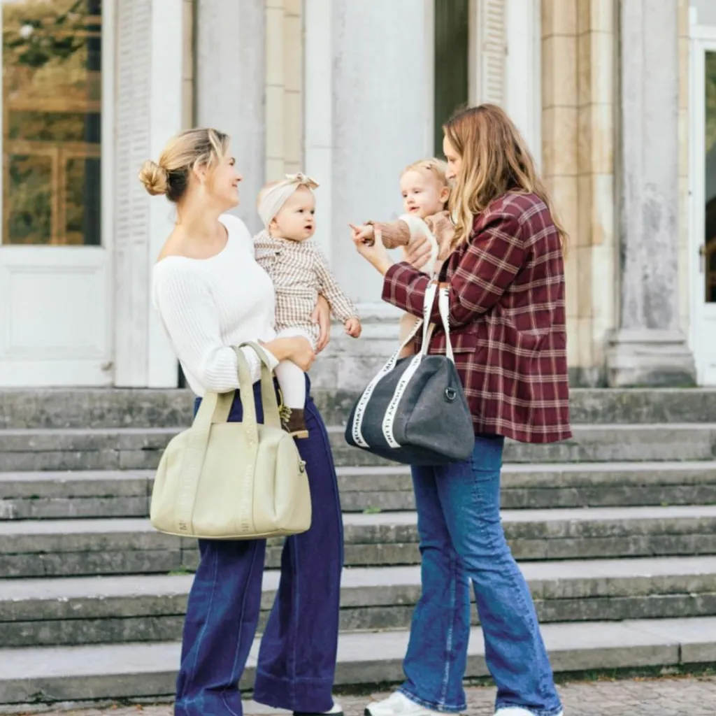 Childhome Sac à langer Mommy Club Simili cuir vert