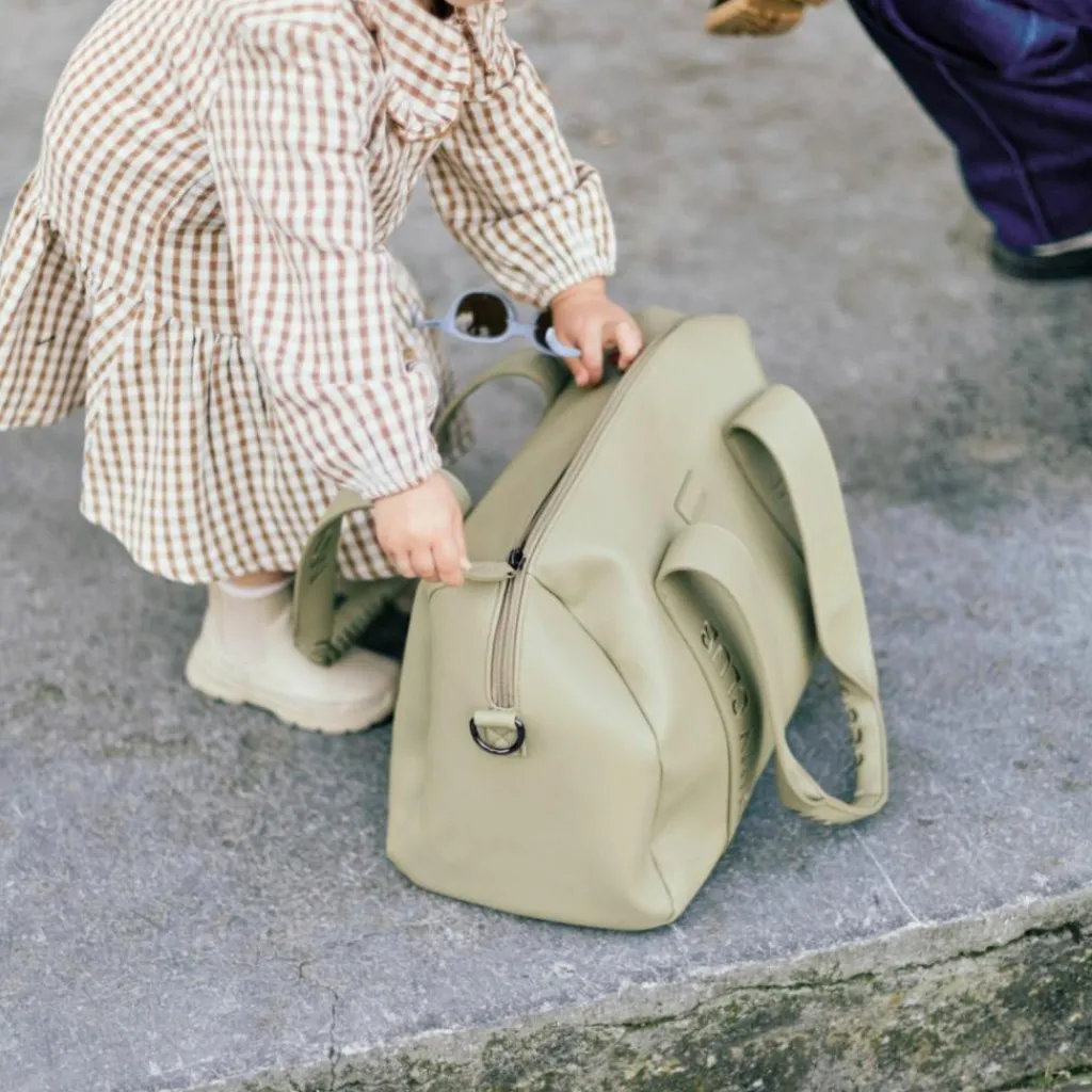 Childhome Sac à langer Mommy Club Simili cuir vert