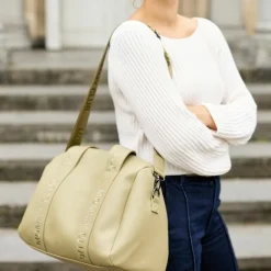 Childhome Sac à langer Mommy Club Simili cuir vert