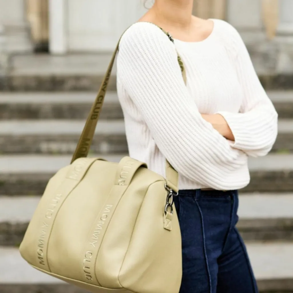 Childhome Sac à langer Mommy Club Simili cuir vert