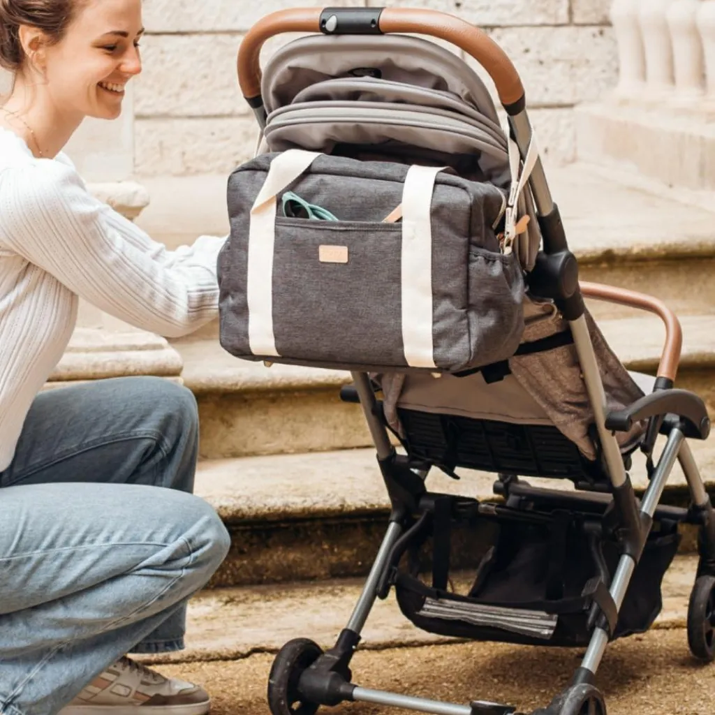 Béaba Sac à langer Paris Gris chiné foncé