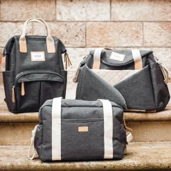 Béaba Sac à langer Paris Gris chiné foncé