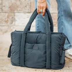 Clearance Sac à langer Paris Puffy gris chine foncé Sac À Langer À Anses