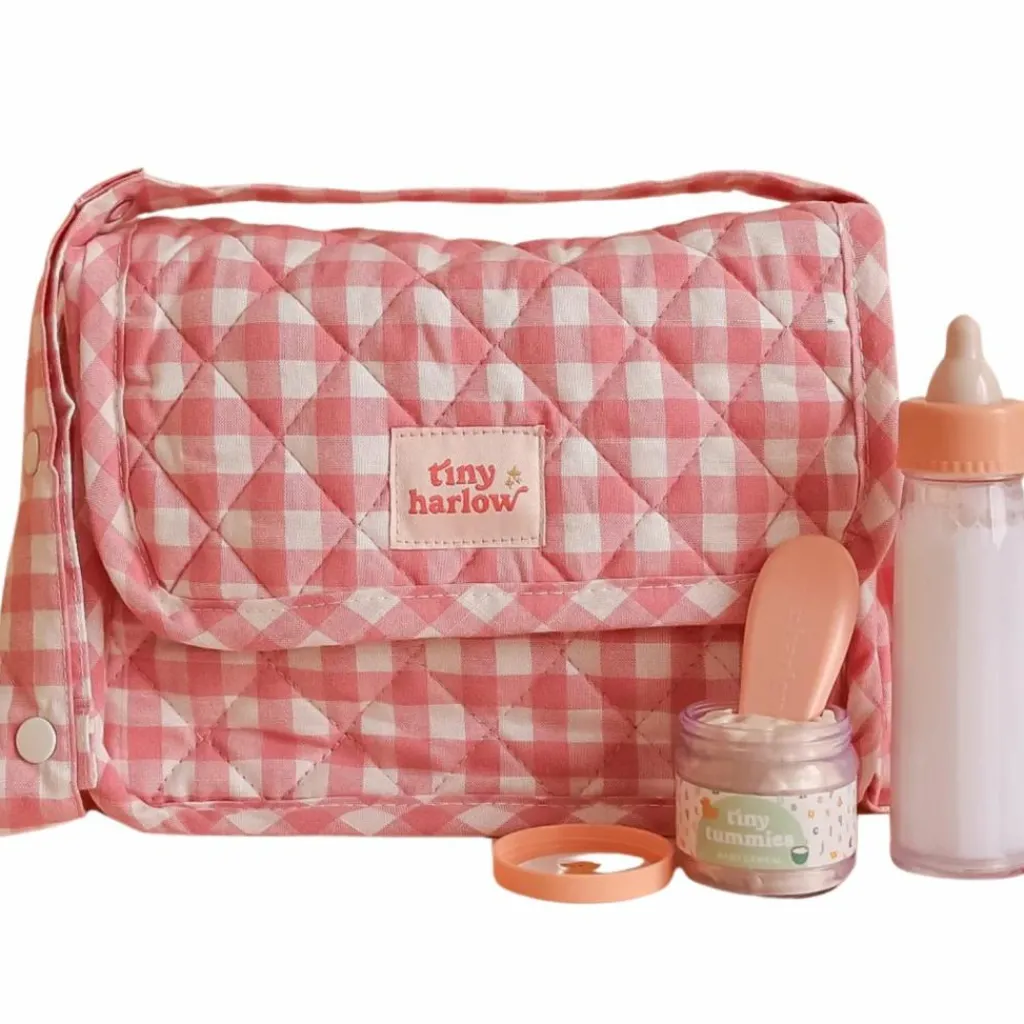 Tiny Harlow Sac à langer pour poupée avec accessoires Vichy