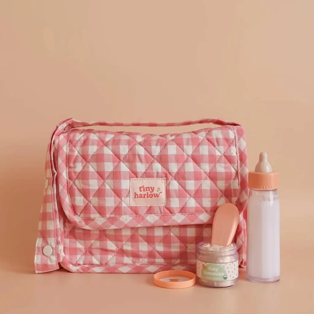 Tiny Harlow Sac à langer pour poupée avec accessoires Vichy