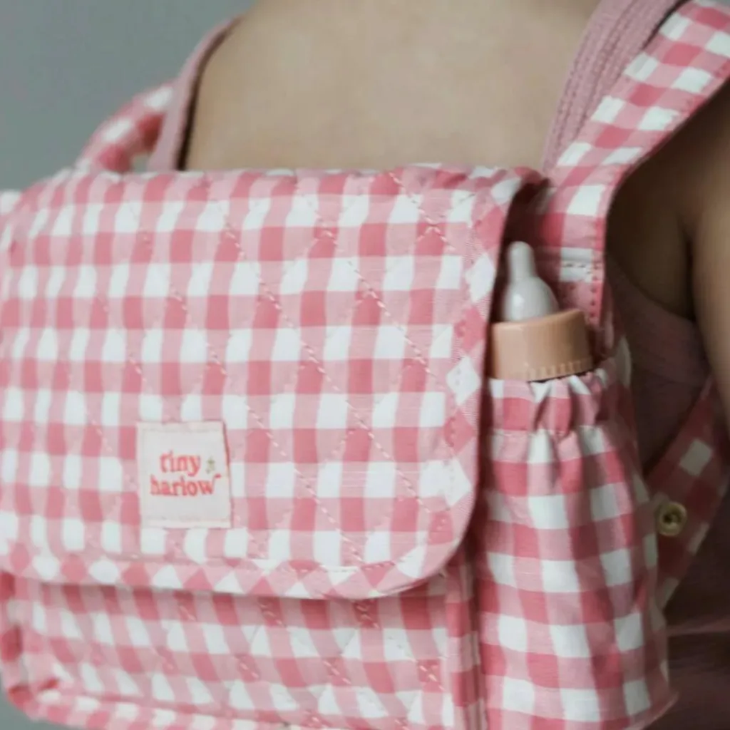 Tiny Harlow Sac à langer pour poupée avec accessoires Vichy