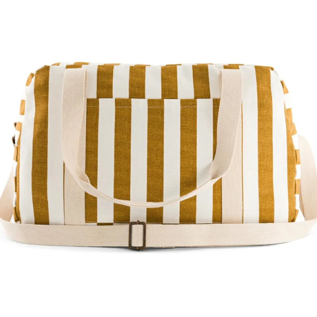 Rose in April Sac à langer Raphaël rayé écru-caramel