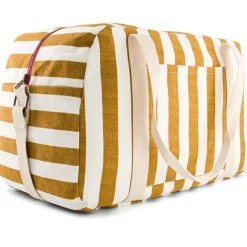 Rose in April Sac à langer Raphaël rayé écru-caramel