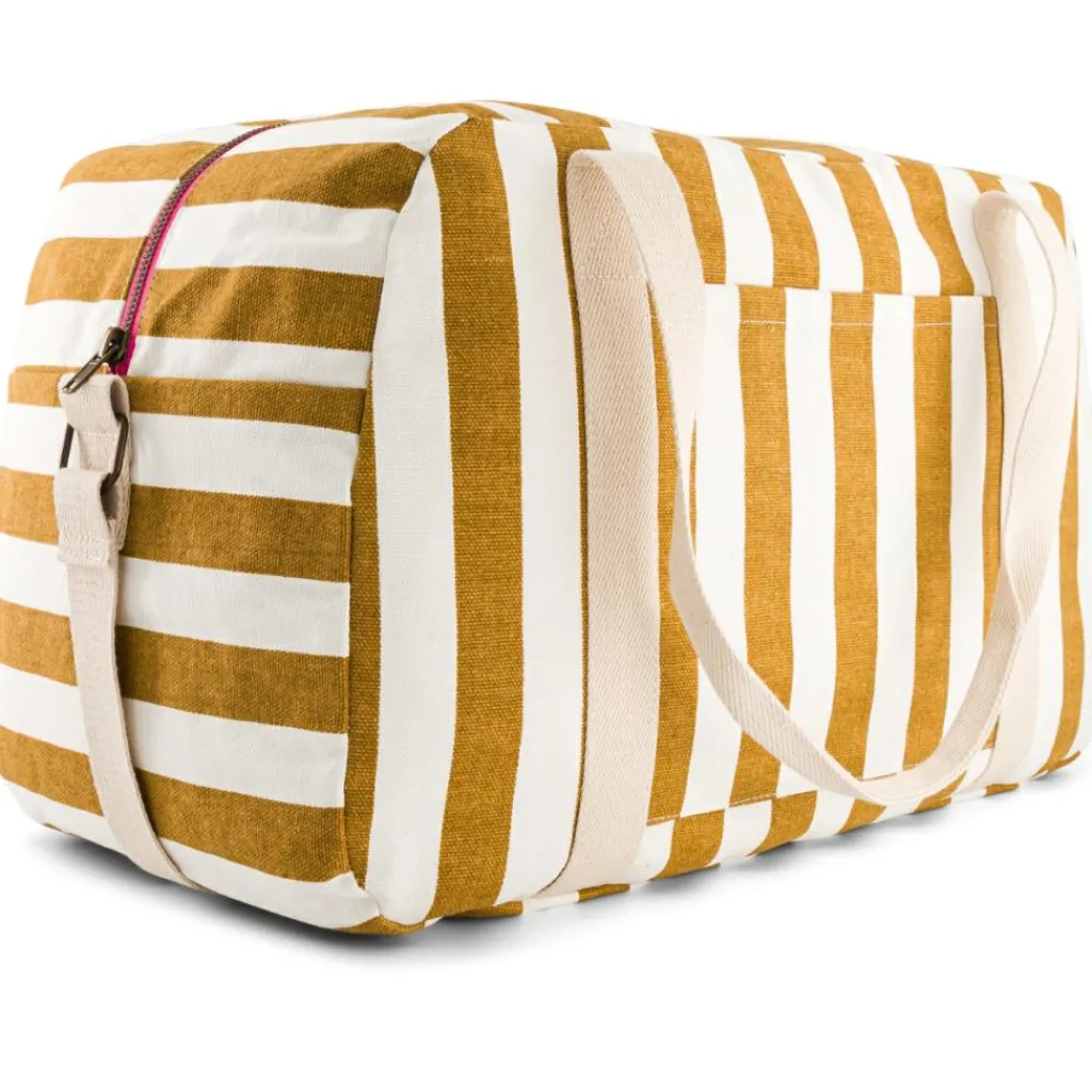 Rose in April Sac à langer Raphaël rayé écru-caramel