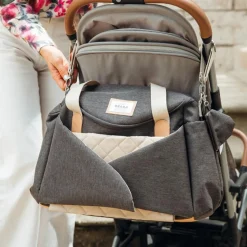 Béaba Sac à langer Sydney Gris chiné foncé