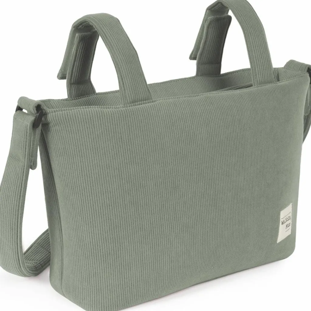 Sac à langer velours côtelé Gala Mint Sac À Langer À Anses