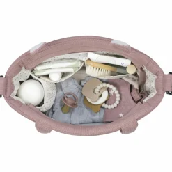 Walking Mum Sac à langer velours côtelé Gala Cerise