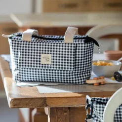 Clearance Sac à poussette à I Love Vichy Noir Sac À Poussette