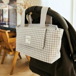 Best Sac à poussette I love vichy gris Sac À Poussette