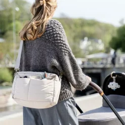 Done by Deer Sac à poussette matelassé Sable