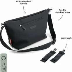 Sac à poussette Noir Sac À Poussette