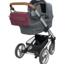 Lässig Sac à poussette rouge foncé