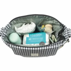 Discount Sac a Langer I Love Vichy Noir Sac À Langer À Anses