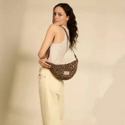 Hindbag Sac banane Andrea Léopard Cannelle