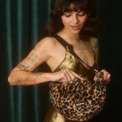 Hindbag Sac banane Andrea Teddy Léopard