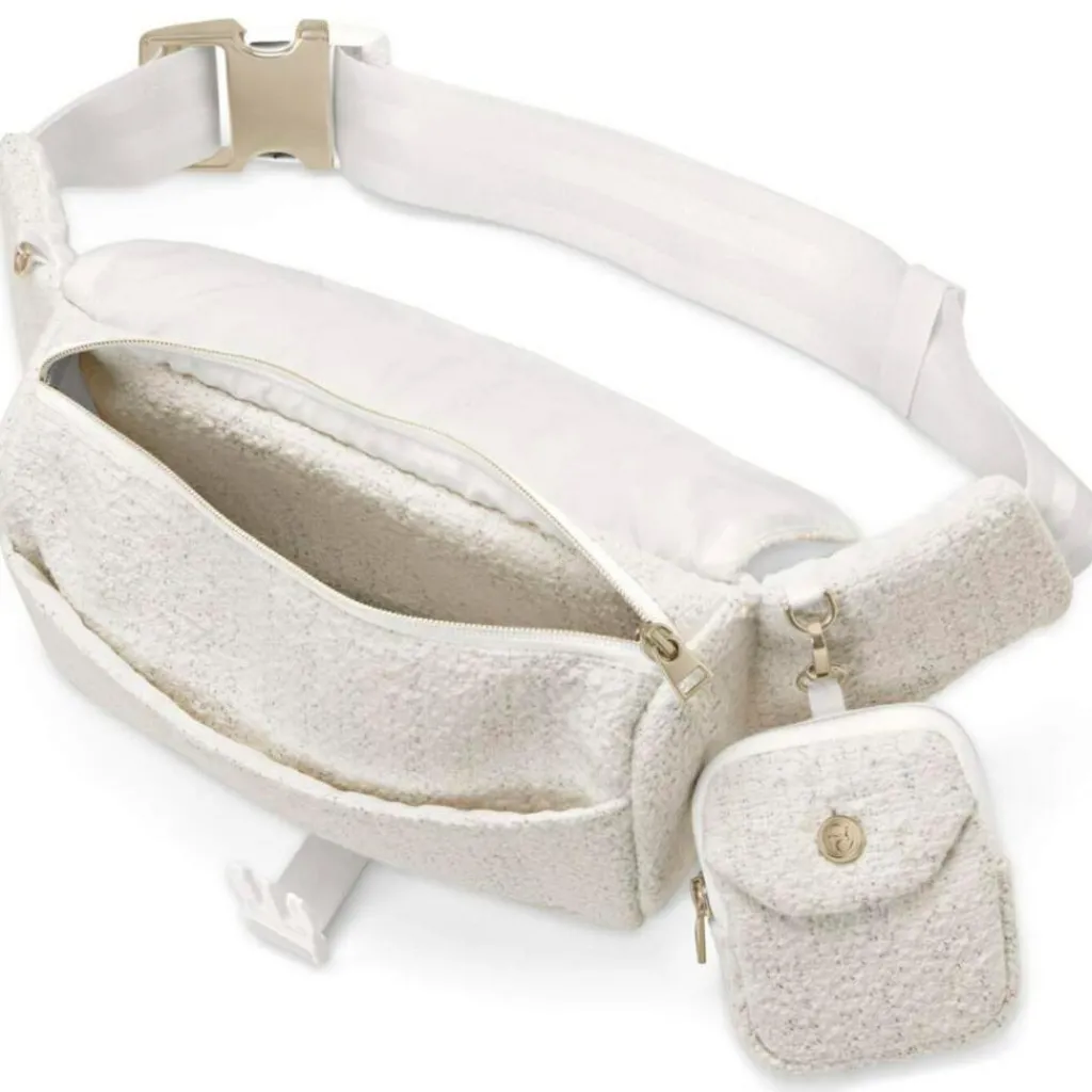 Hot Sac banane Bouclé Cream White Sac Banane Adulte
