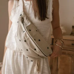 Rose in April Sac banane cœur sable