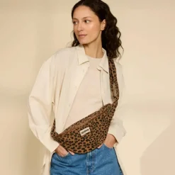 Hindbag Sac banane L Sasha Léopard Cannelle