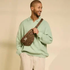 Hindbag Sac banane L Sasha Léopard Cannelle