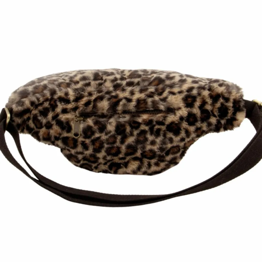 Clearance Sac banane L Sasha Teddy Léopard Sac Banane Adulte